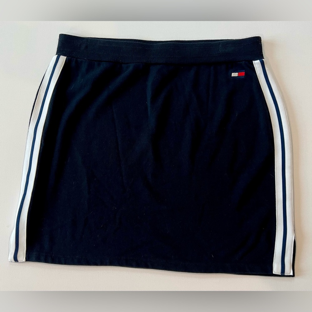 Tommy Hilfiger Sport Women’s French Terry Large Skirt Black White